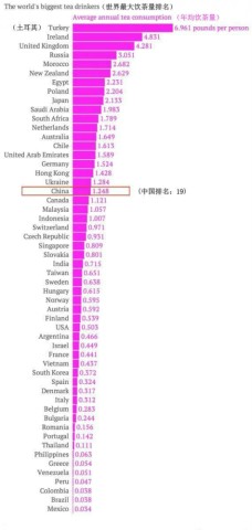 茶葉大數(shù)據(jù)，顛覆你的思想.世界上人均茶葉消費(fèi)最大的國家其實(shí)是土耳其
