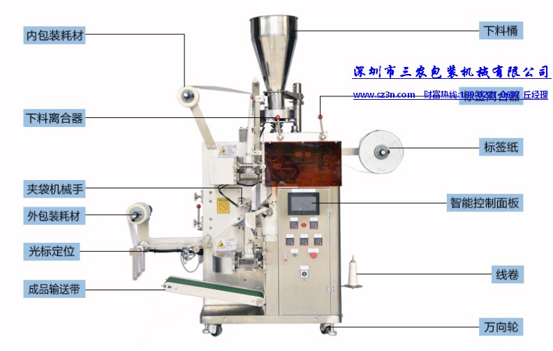 袋泡茶自動(dòng)包裝機(jī)，全自動(dòng)袋泡茶包裝機(jī)，代用茶包裝機(jī)，養(yǎng)生茶包裝機(jī)，酒店袋泡茶包裝機(jī)